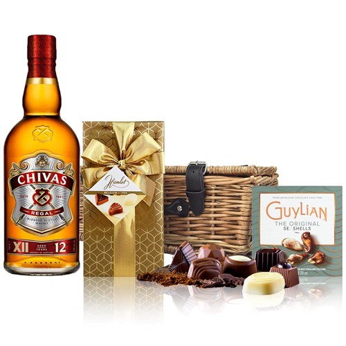 Chivas Regal 12 Blended Scotch Whisky 70cl And Chocolates Hamper